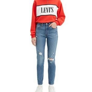 Levi's 501 Distressed Skinny Jeans
